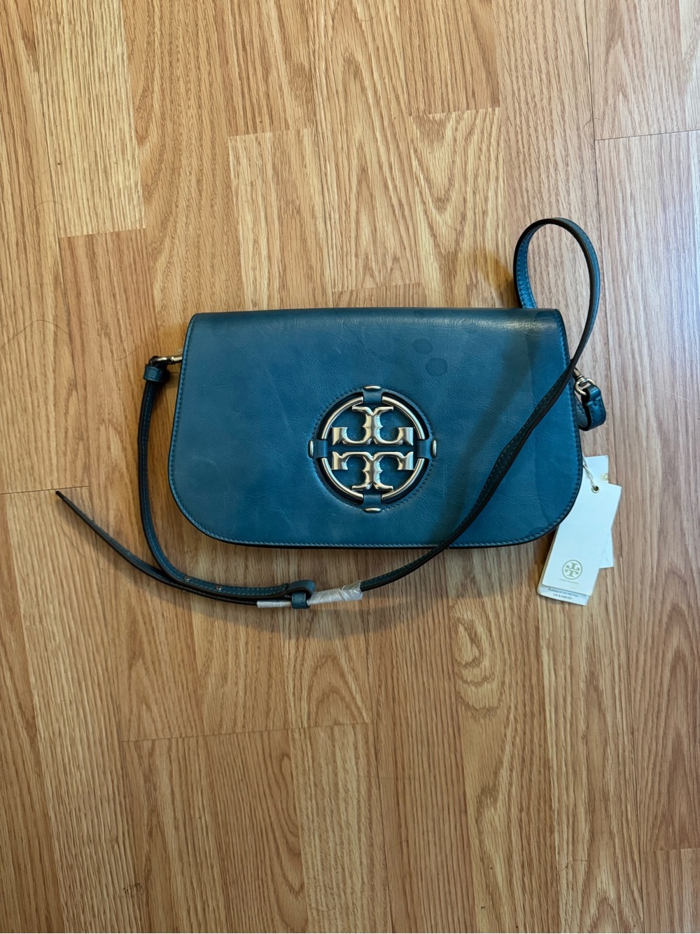 Tory Burch Fleming Convertible Crossbody in Teal